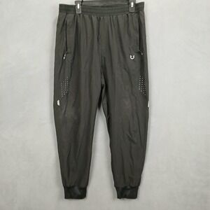 Northyard Athletic Joggers Gym Workout Sport Pants Mens Large Black Tapered Leg